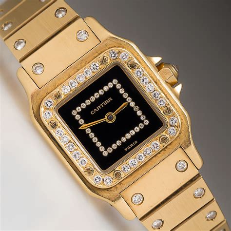 cartier diamond watch for women|cartier diamond encrusted watch.